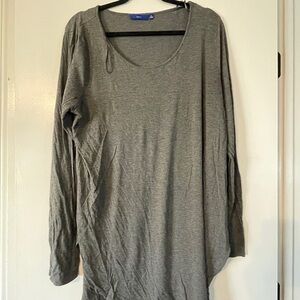 Apt. 9 Gray Long Sleeve Women's Top